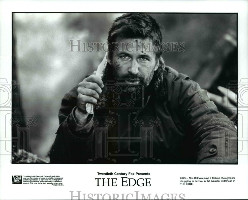 1997 Press Photo Alec Baldwin stars in The Edge - cvp67138- Historic Images