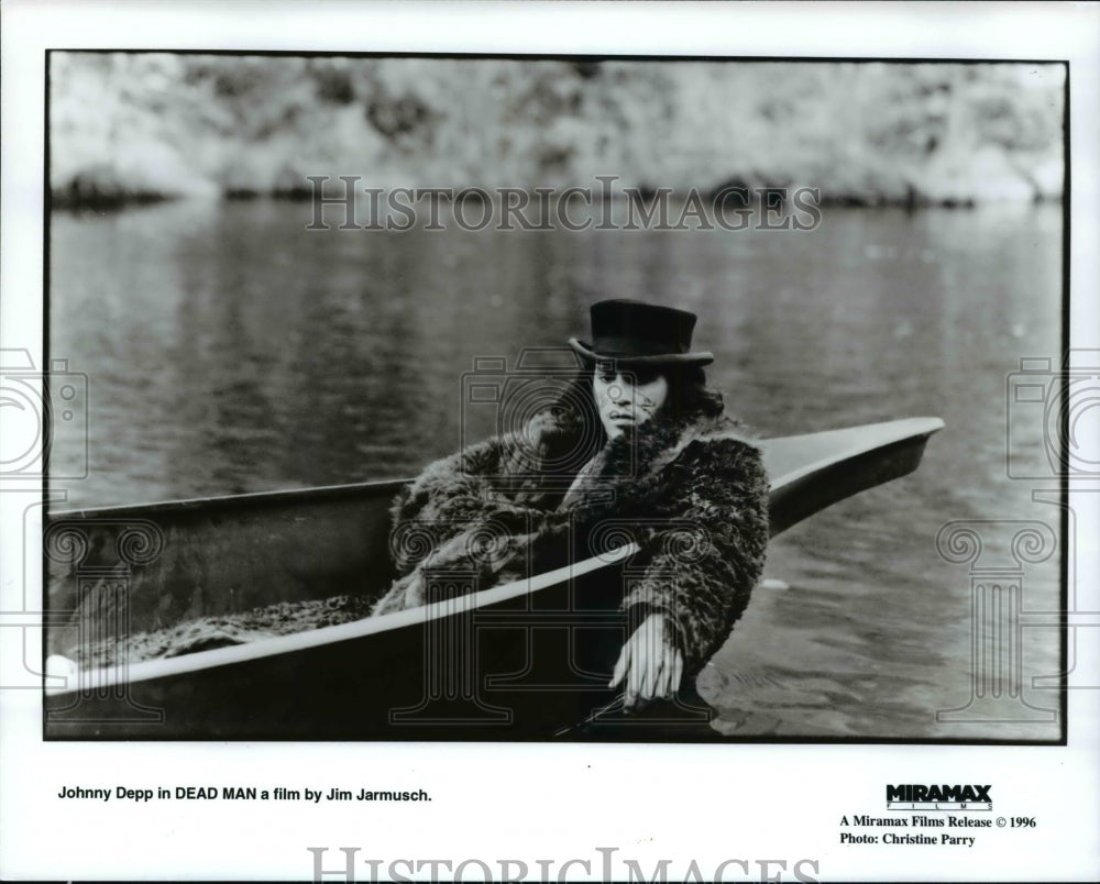 1996 Press Photo Johnny Depp in Dead Man - cvp67362- Historic Images