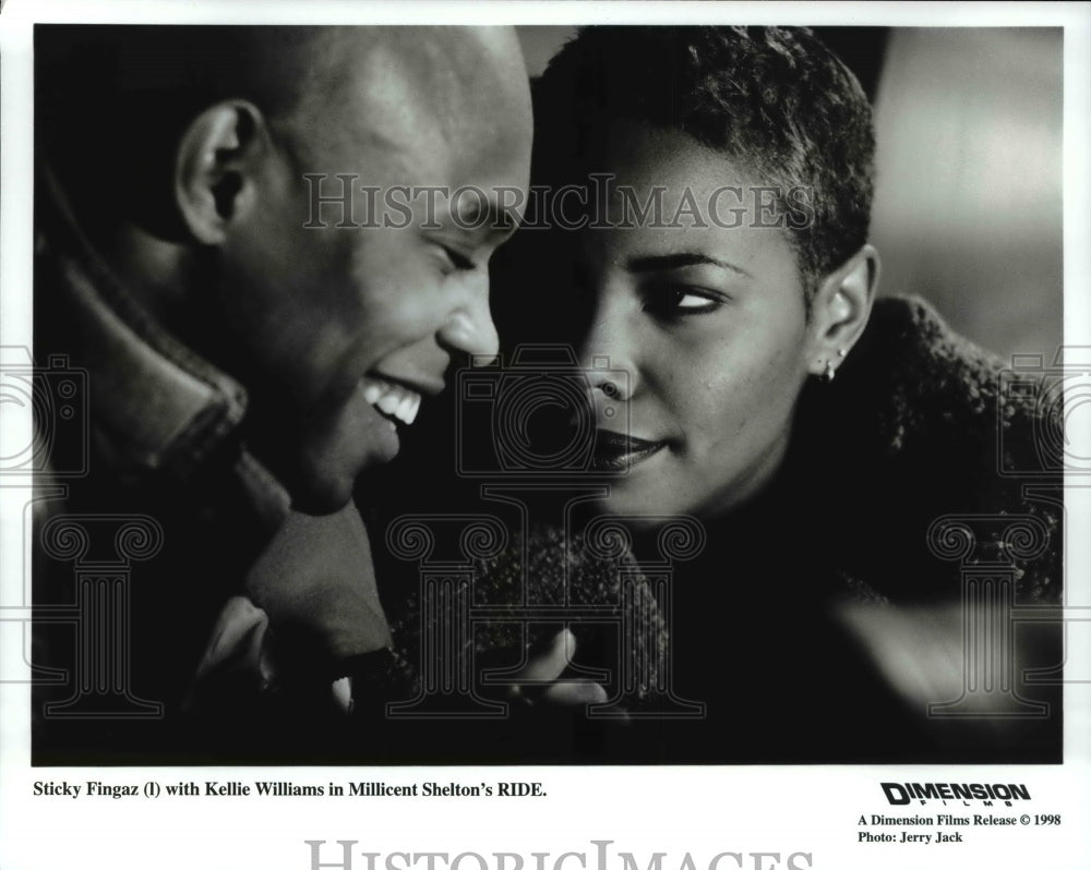 1998 Press Photo Sticky Fingaz and Kellie Williams in Ride - cvp67411