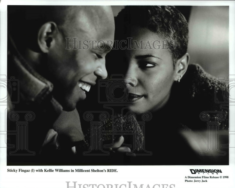 Load image into Gallery viewer, 1998 Press Photo Sticky Fingaz and Kellie Williams in Ride - cvp67411
