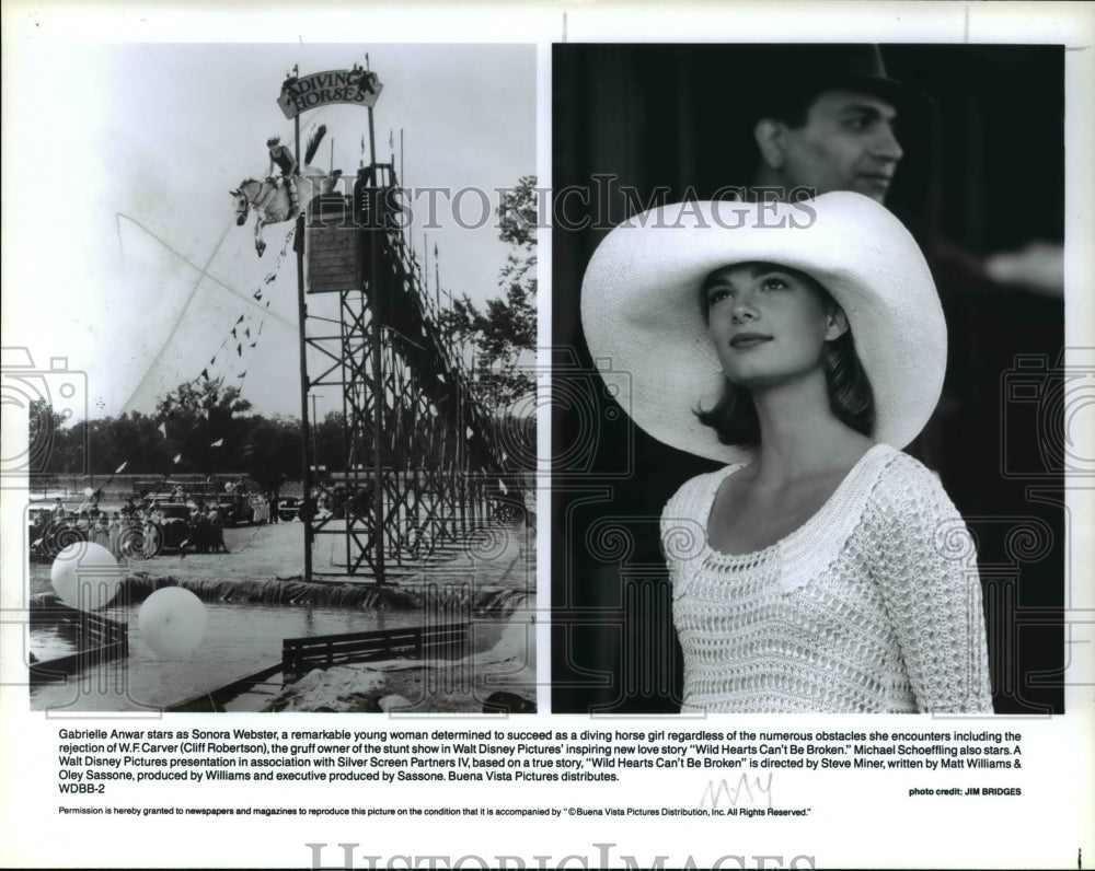 1991 Press Photo Gabrielle Anwar in Wild Hearts Can't Be Broken - cvp67460- Historic Images