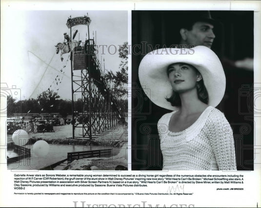 1991 Press Photo Gabrielle Anwar in Wild Hearts Can't Be Broken - cvp67460- Historic Images