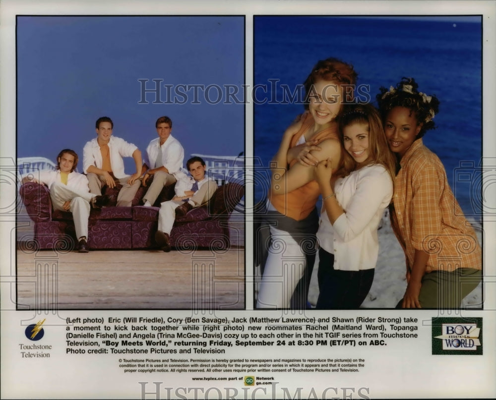 Press Photo Danielle Fishell, Trina McGee-Davis in Boy Meets World - cvp67634- Historic Images