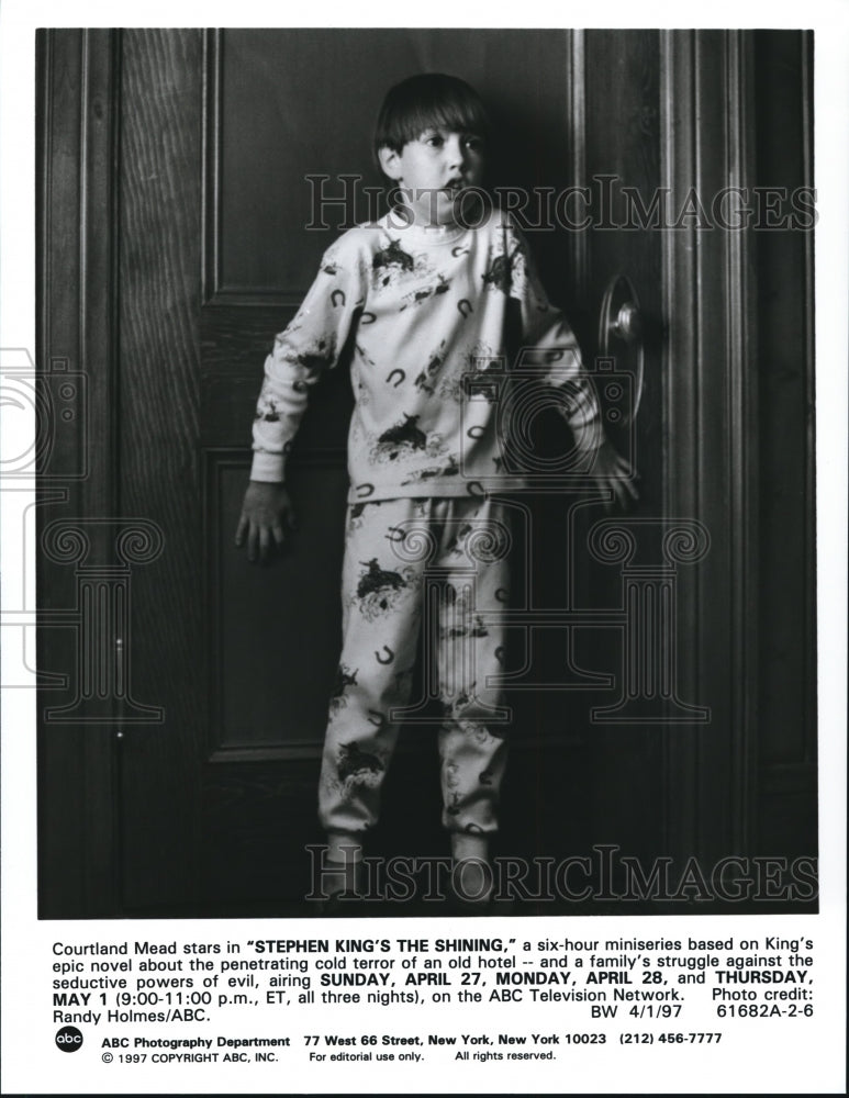 1997 Press Photo Courtland Mead in Stephen King&#39;s The Shining - cvp67856- Historic Images