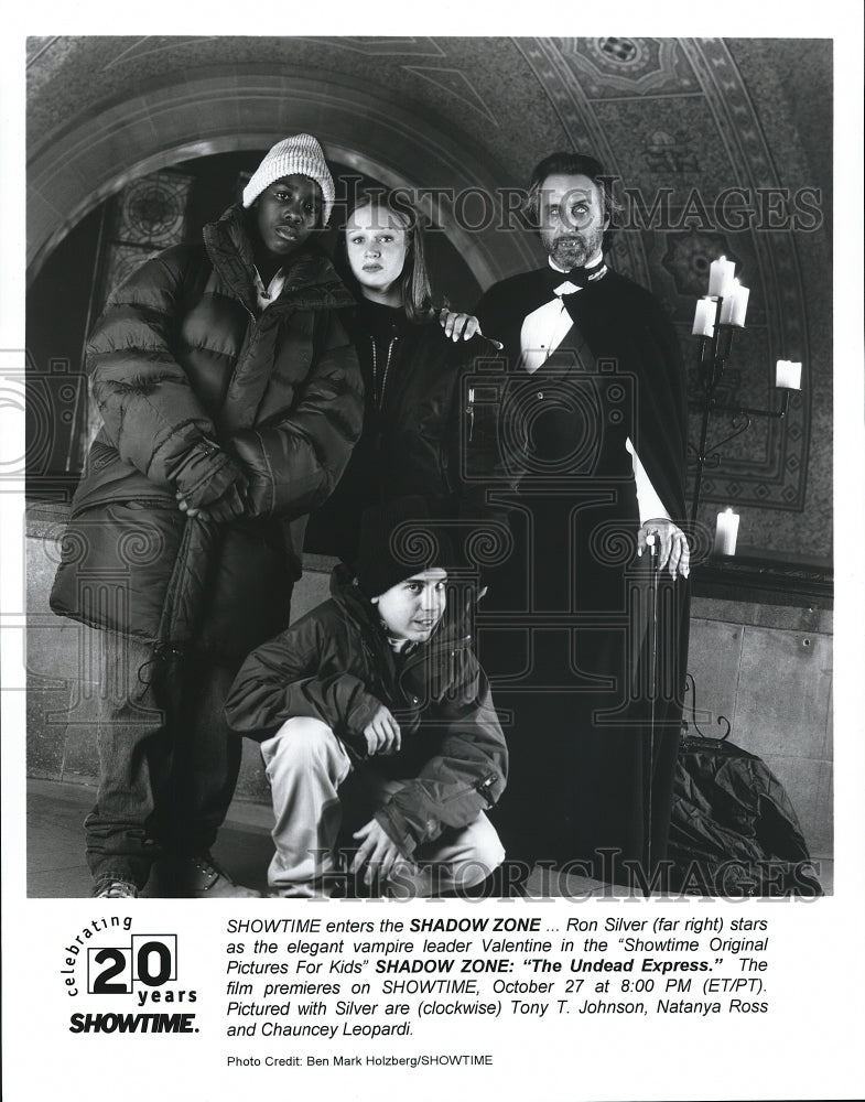 1996 Press Photo Ron Silver Tony T. Johnson Natanya Ross on Shadow Zone