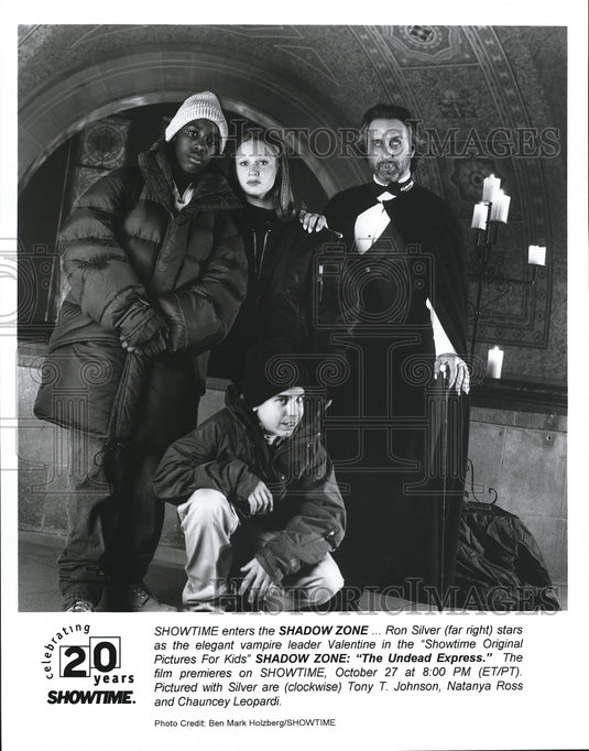 1996 Press Photo Ron Silver Tony T. Johnson Natanya Ross on Shadow Zone
