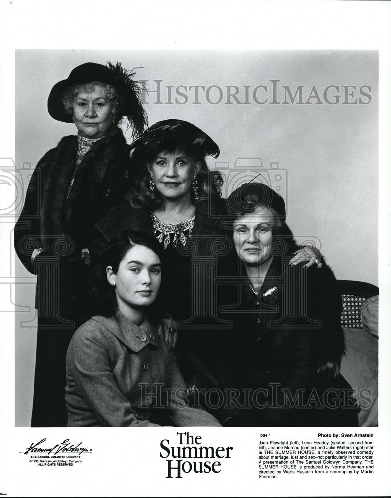 1994 Press Photo Joan Plowright Lena Headey Julie Waters and Jeanne Moreau- Historic Images