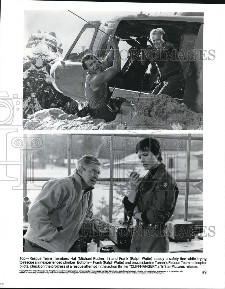 1994 Press Photo Michael Rocker &amp; Ralhp Waite in Cliffhanger - cvp68147- Historic Images