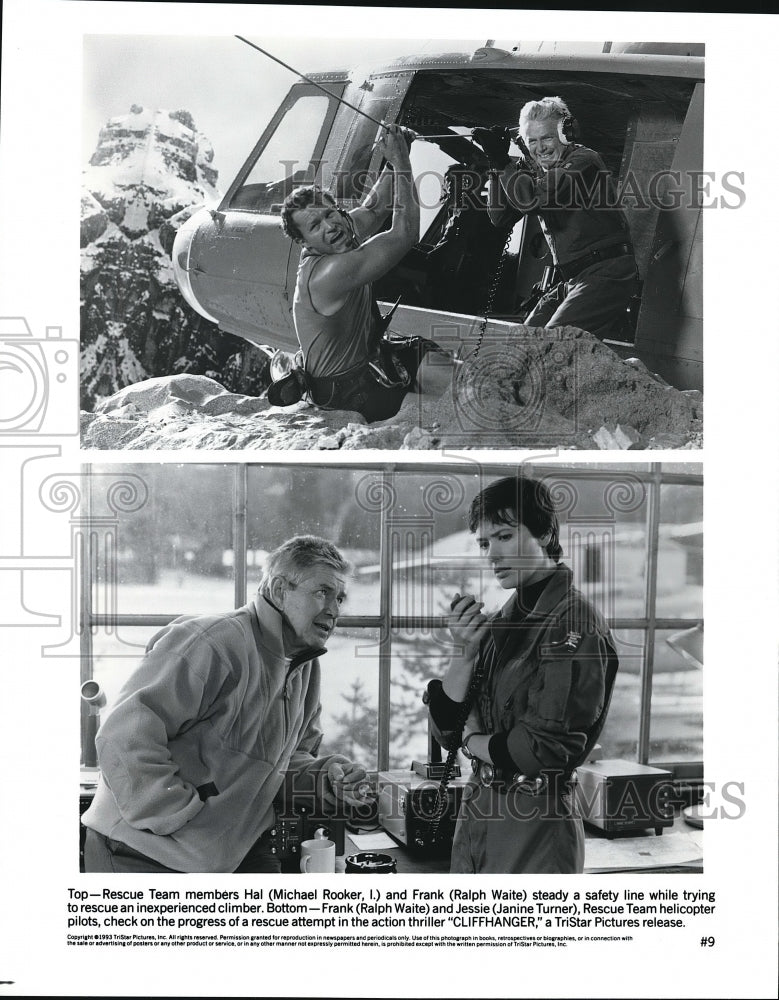 1994 Press Photo Michael Rocker & Ralhp Waite in Cliffhanger - cvp68147- Historic Images