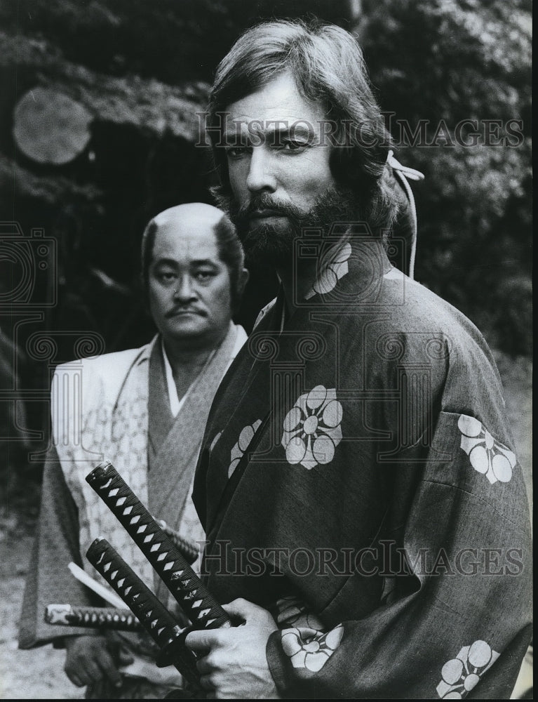 1980 Press Photo Richard Chamberlain and Frankie Sakai in Shogun - cvp68369- Historic Images