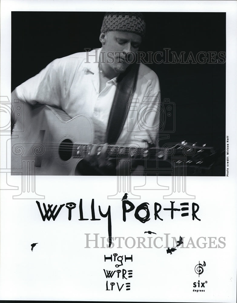 Press Photo Willy Porter High Wire Live - cvp68476- Historic Images