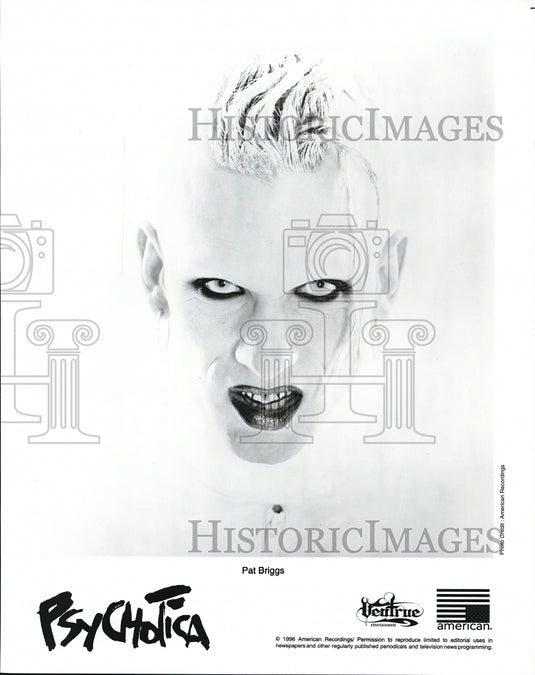 Press Photo Musician Pat Briggs of Psychotica - cvp68766- Historic Images