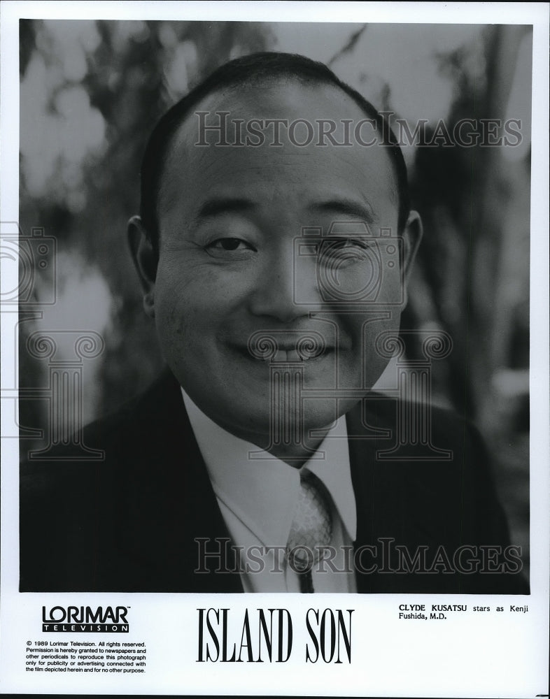 1989 Press Photo Clyde Kusatsu in Island Son - cvp68875- Historic Images