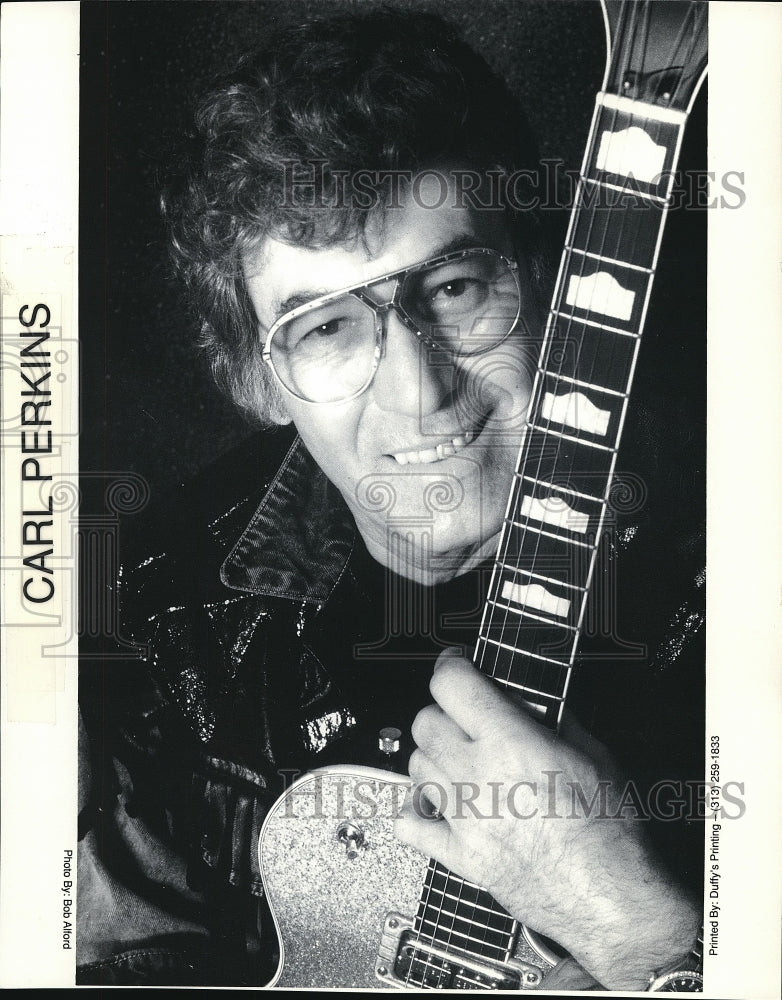 Press Photo Carl Perkins American Country Singer Songwriter and Musician- Historic Images