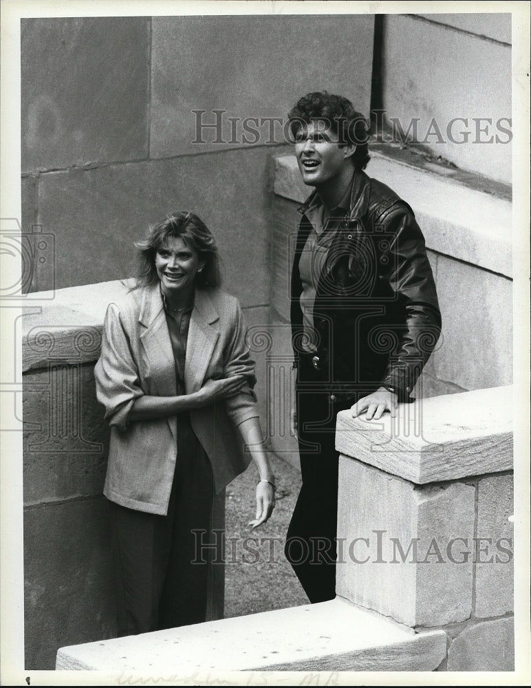 1985 Press Photo NBC presents Knight Rider with David Hasselhoff and Susan Marie- Historic Images