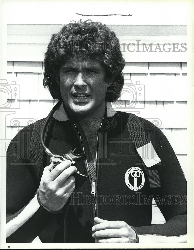1983 Press Photo David Hasselhoff on Knight Rider - cvp69194- Historic Images