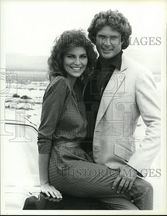 1983 Press Photo Shawn Southwick David Hasselhoff on Knight Rider - cvp69196- Historic Images