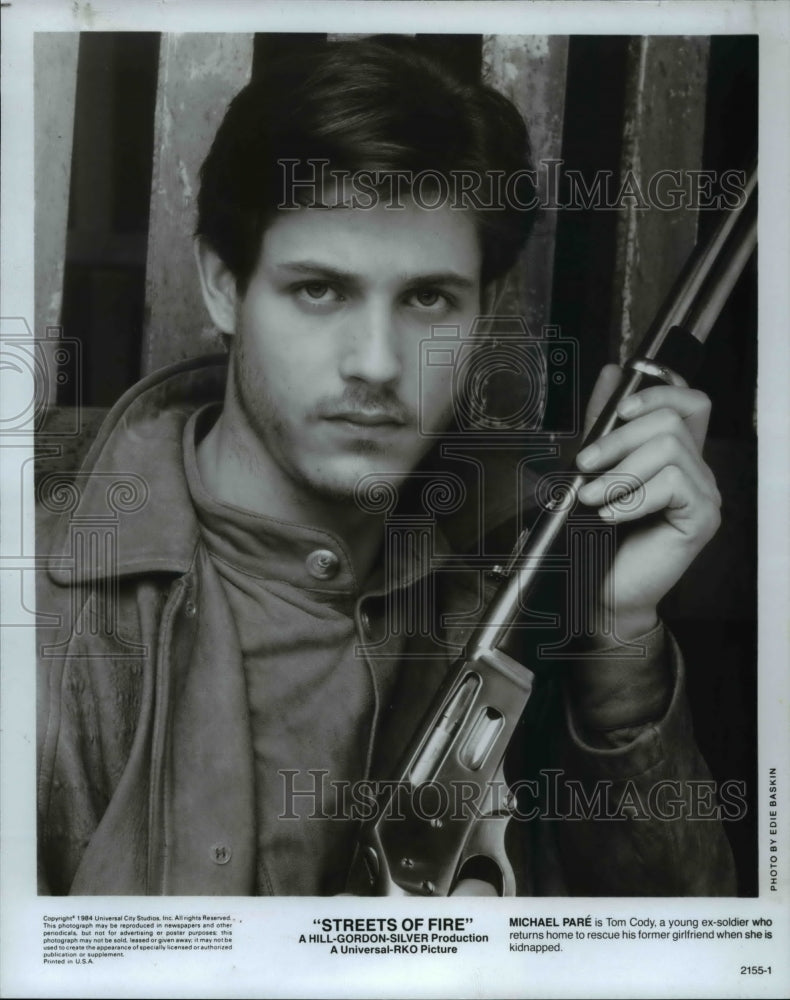 1985 Press Photo Michael pare in Streets of Fire - cvp69268- Historic Images