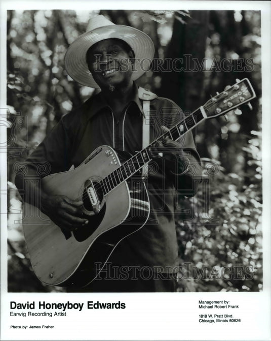 Press Photo David Honeyboy Edwards- Historic Images