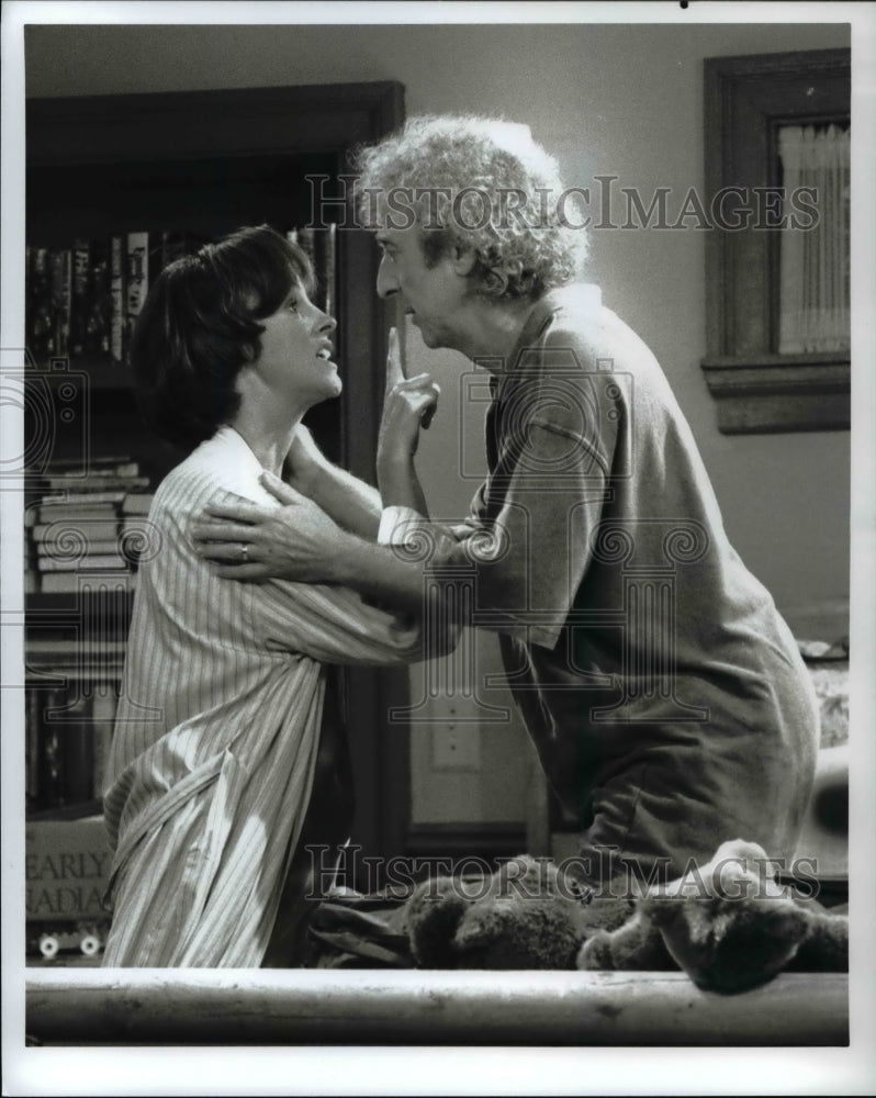Press Photo Gene Wilder and Hillary Smith star in Something Wilder - cvp69410- Historic Images