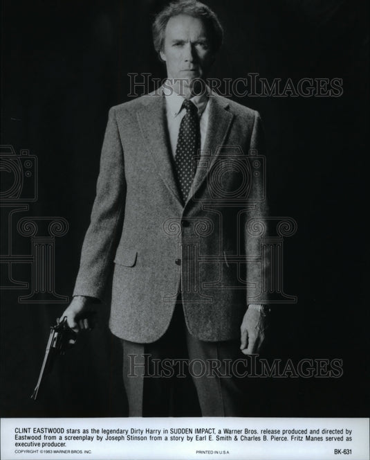 1984 Press Photo Clint Eastwood stars as Dirty Harry in Sudden Impact- Historic Images