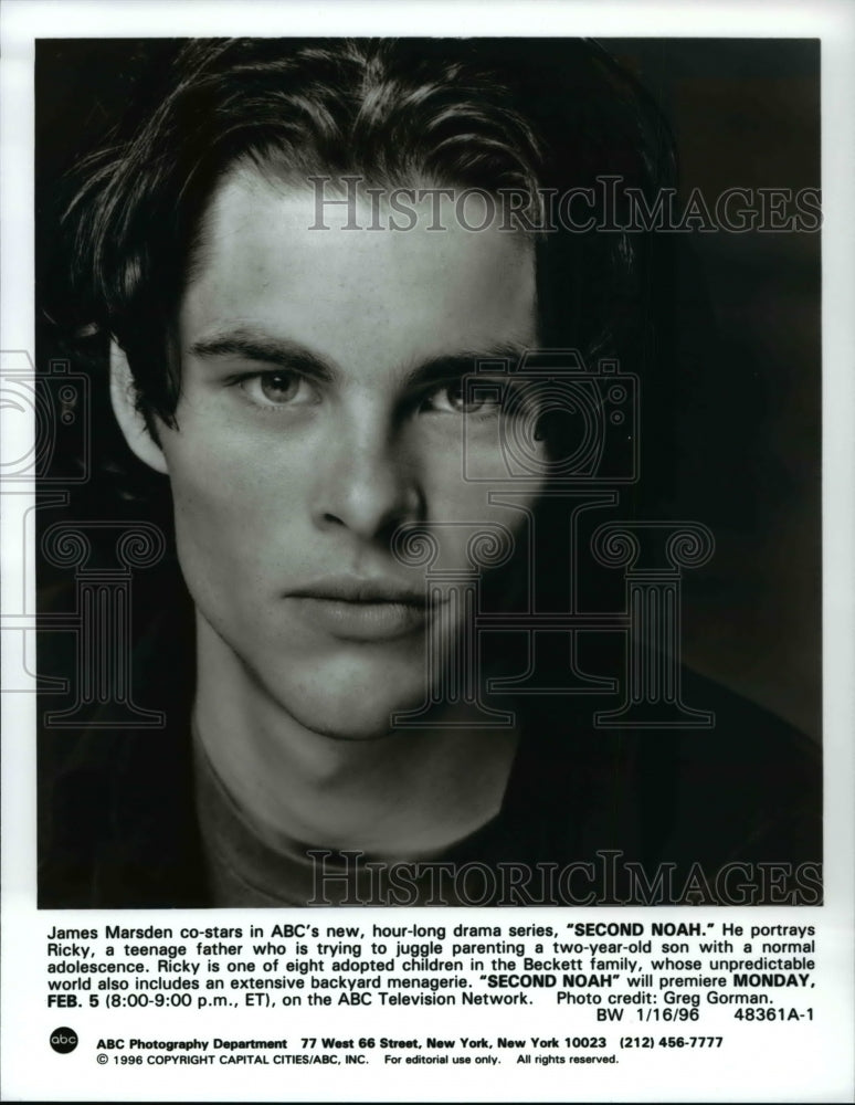 1996 Press Photo James Marsden stars as Ricky in Second Noah TV show - cvp69734- Historic Images