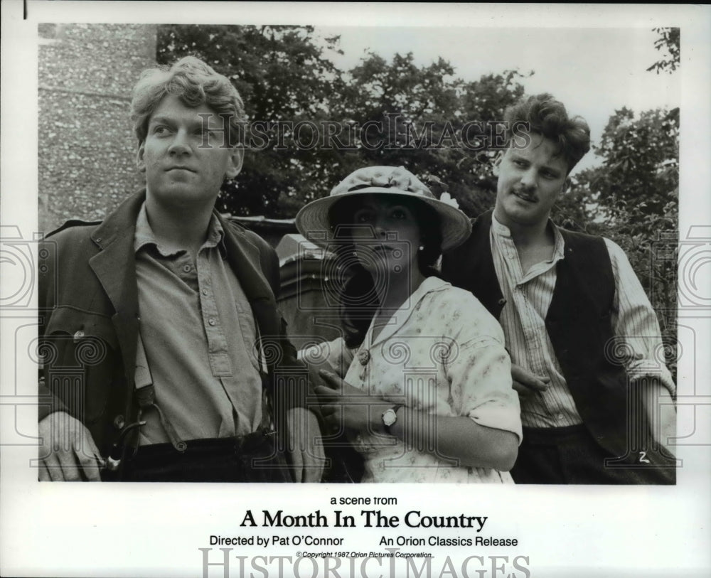 1987 Press Photo Kenneth Branagh &amp; Colin Firth in A Month in The Country- Historic Images
