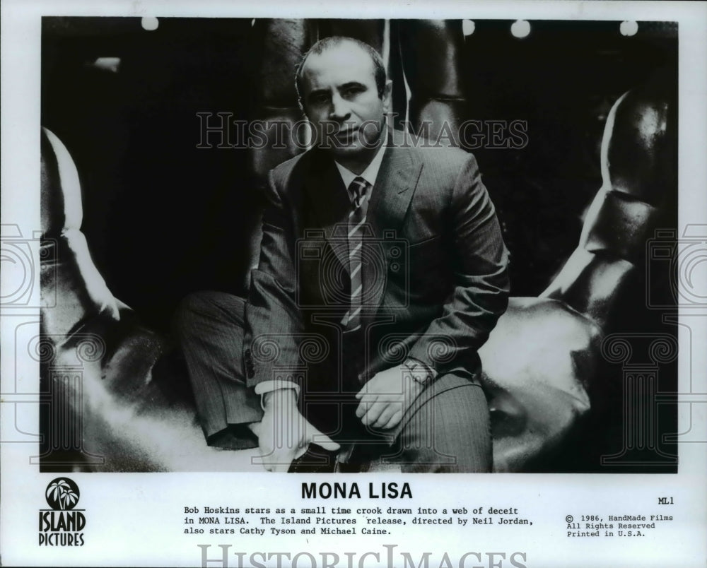 1986 Press Photo Bob Hoskins in Mona Lisa - cvp70083- Historic Images