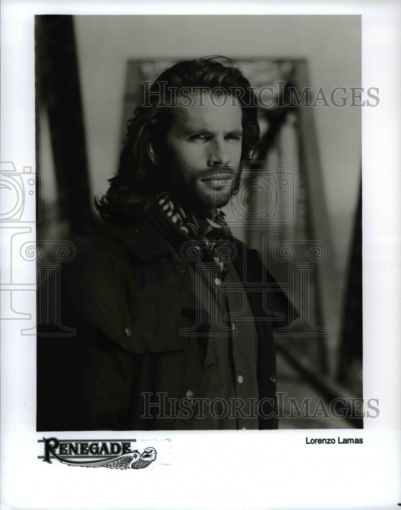 Press Photo Lorenzo Lamas stars in Renegade - cvp70257- Historic Images