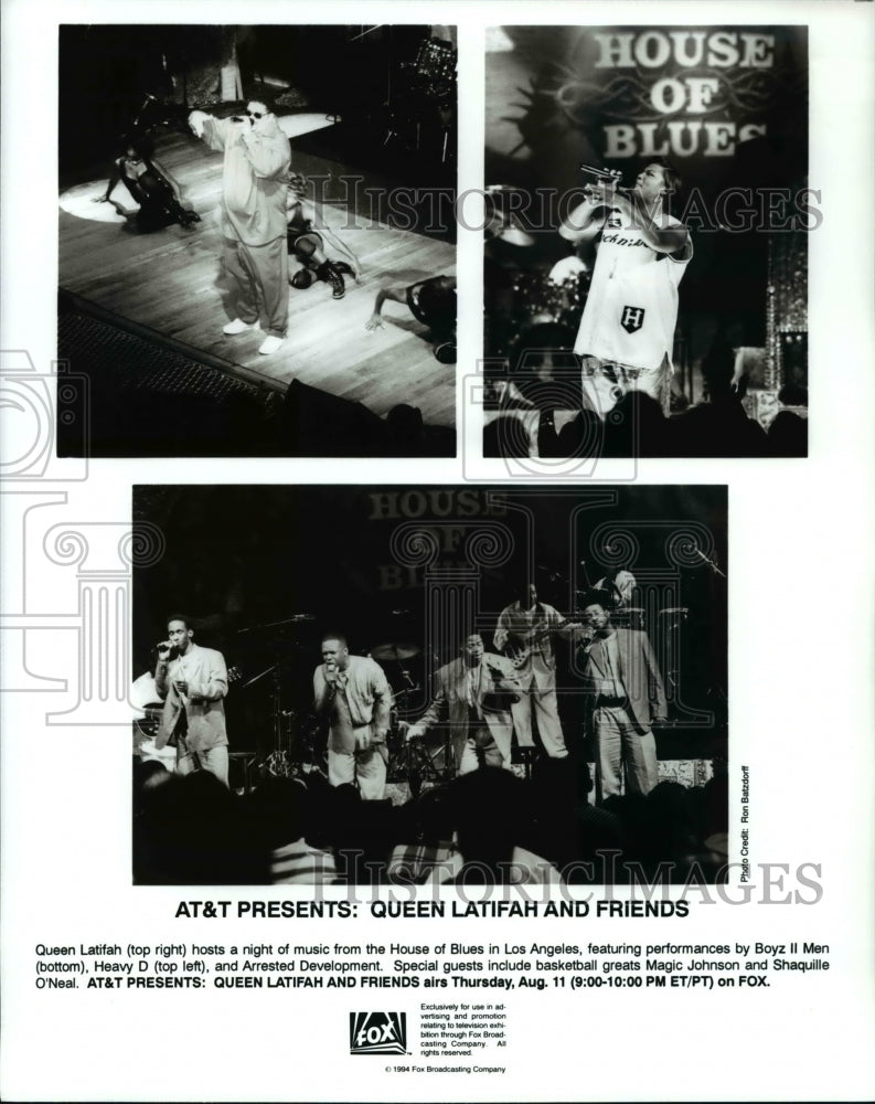 1984 Press Photo Queen Latifah and Friends - cvp70337- Historic Images