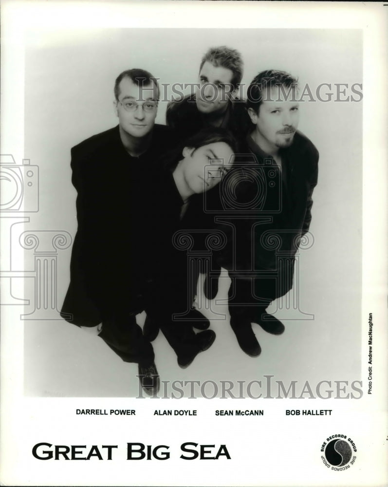 Press Photo Darrell Power, Aln Doyle, Sean McCann, Bob Hallett of Great Big Sea- Historic Images