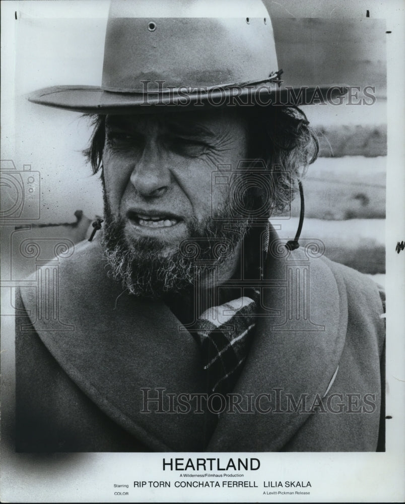 1982 Press Photo Rip Torn in Heartland- Historic Images