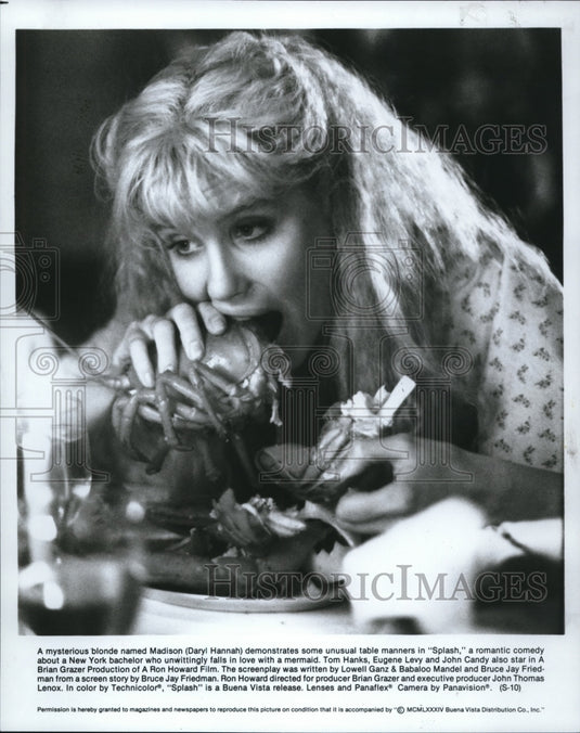 1984 Press Photo Daryl Hannah in Splash - cvp72577- Historic Images
