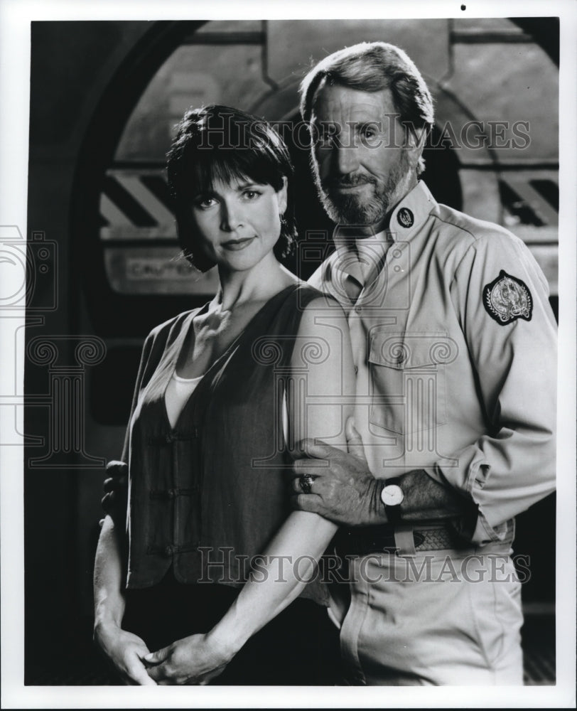 Press Photo Roy Scheider Rosalind Allen on SeaQuest DSV- Historic Images