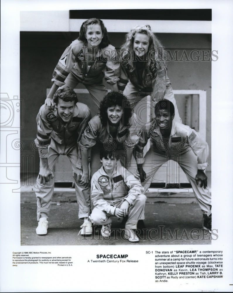 1986 Press Photo Leaf Phoenix Tate Donovan Lea Thompson K. Preston Scott Capshaw- Historic Images