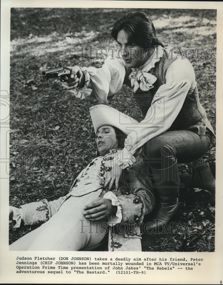 Press Photo Don Johnson and Chip Johnson star in The Rebels- Historic Images