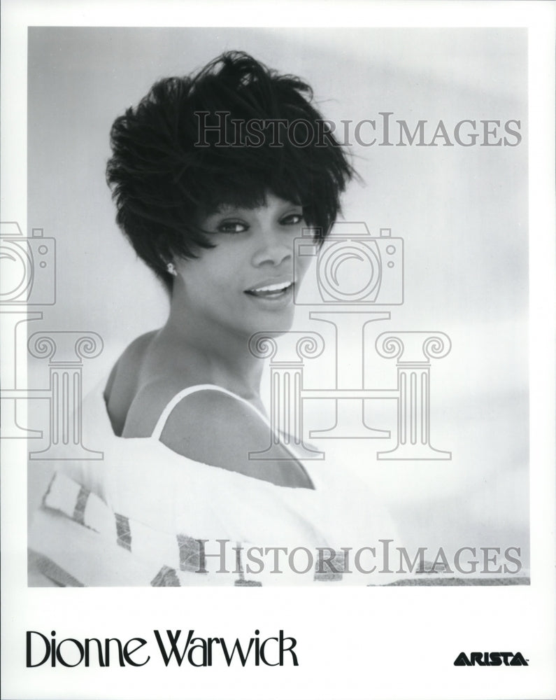 Press Photo Dionne Warwick Gospel R&amp;B Pop Singer and Songwriter- Historic Images