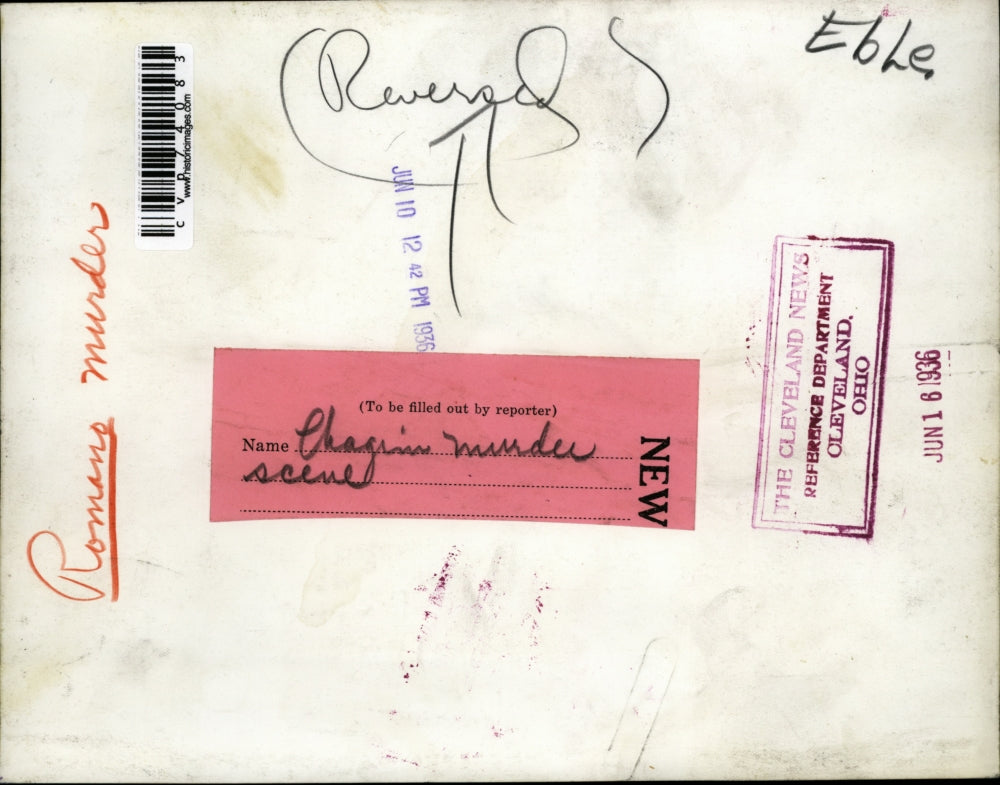 1936 Press Photo Dr Romano's Murdered Body - cvp74083