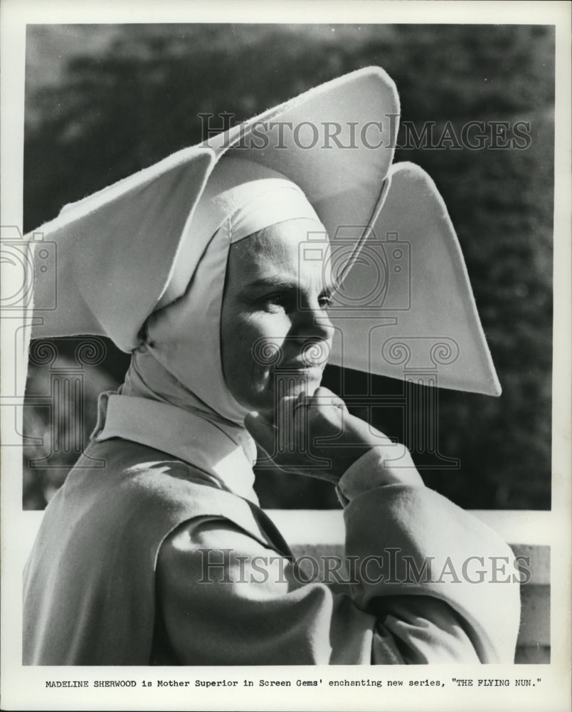 Press Photo Screen Gems presents The Flying Nun with Madeline Sherwood- Historic Images