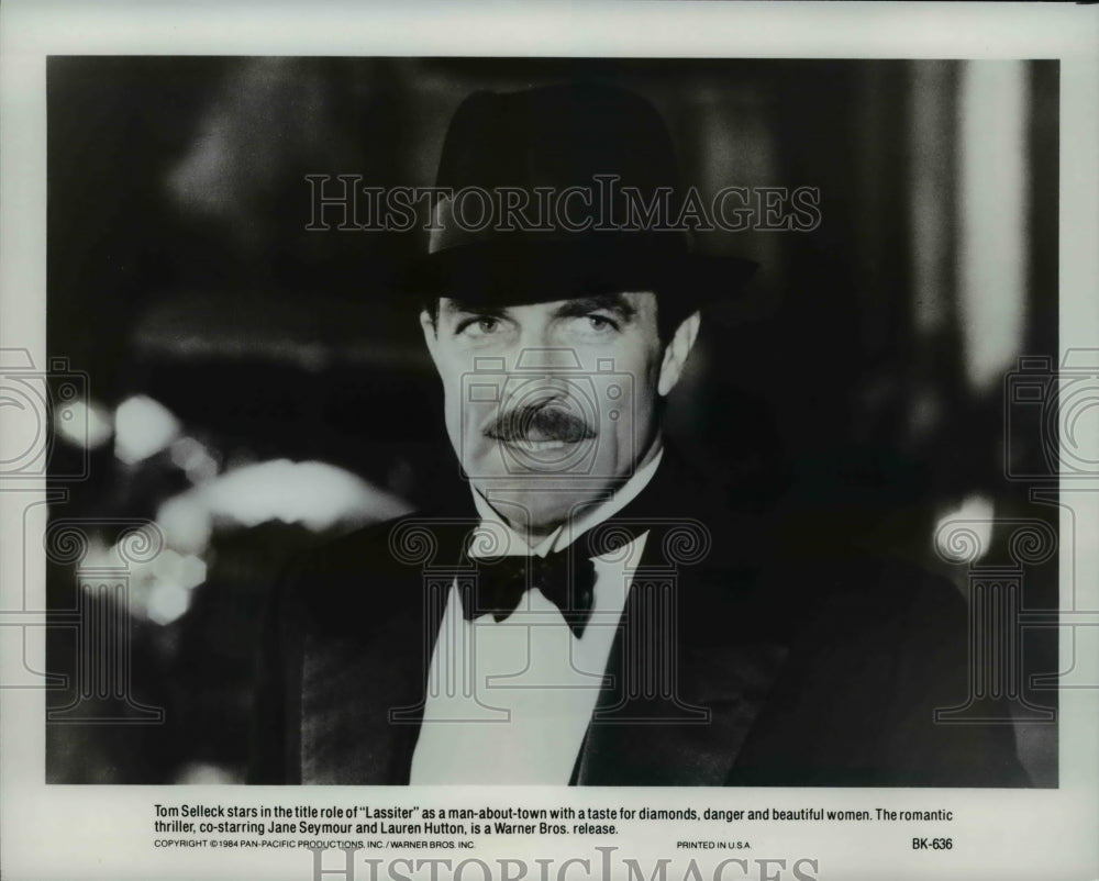 1984 Press Photo Tom Selleck in Lassiter- Historic Images
