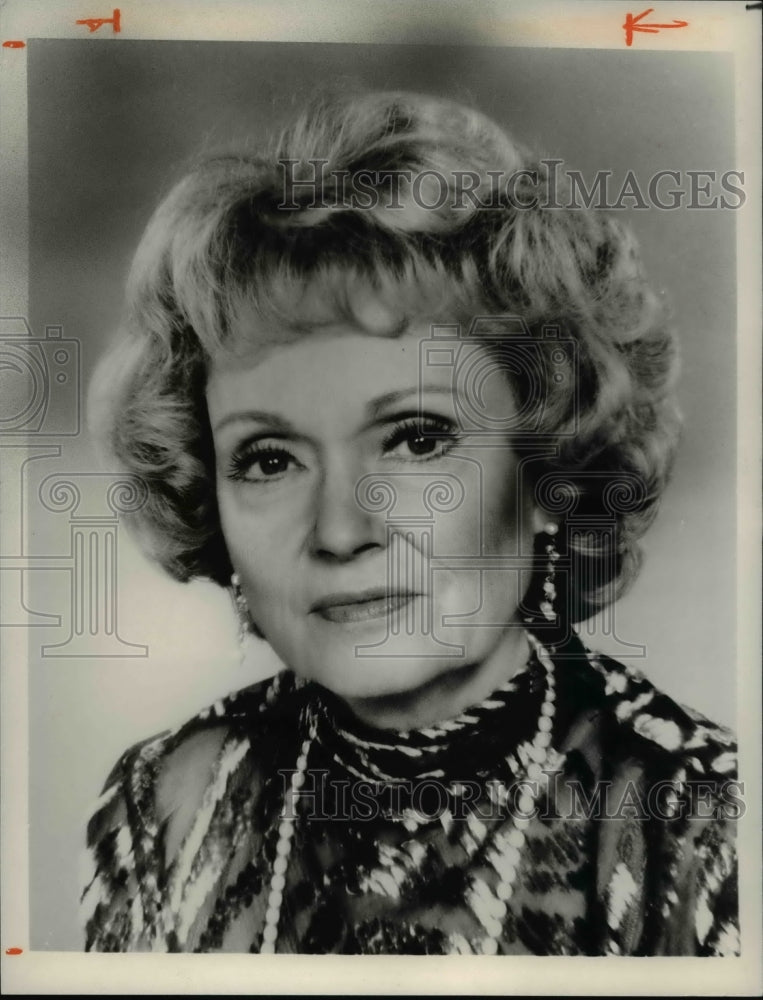 1981 Press Photo Martha Scott in Secrets of Midland Heights - cvp75328- Historic Images