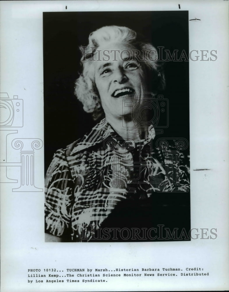 1981 Press Photo Historian Barbara Tuchman- Historic Images