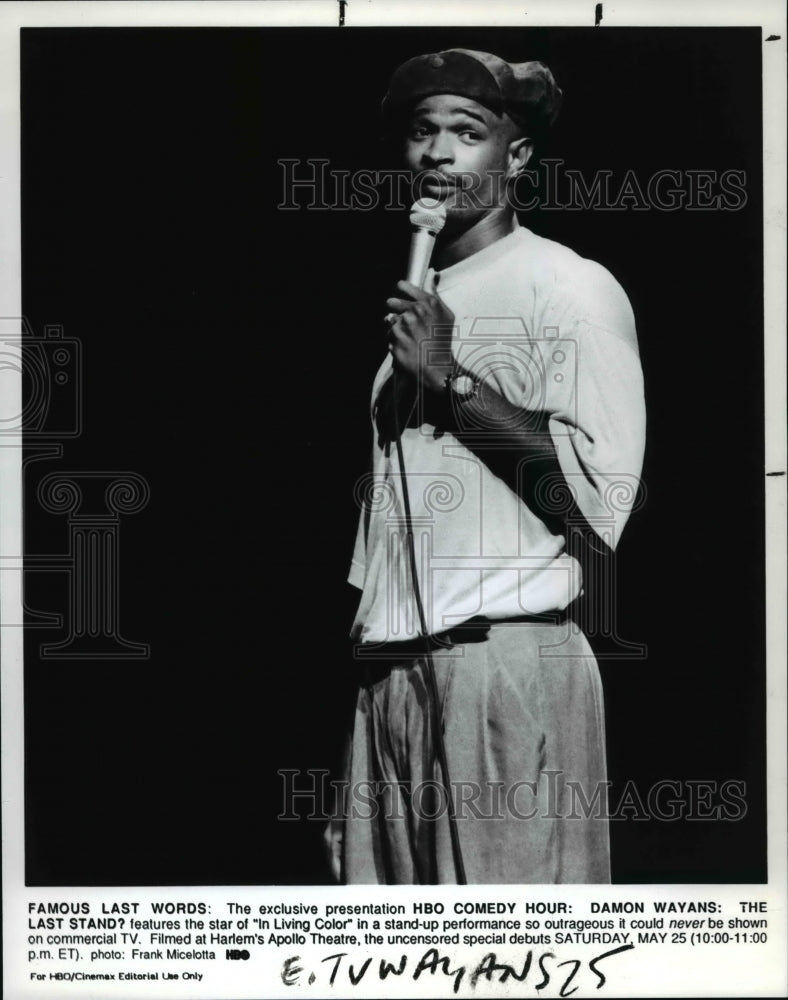 1991 Press Photo Damon Wayans: The Last Stand - cvp76139- Historic Images