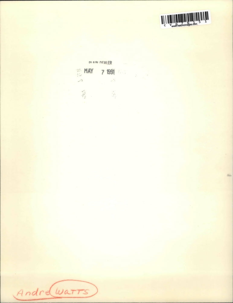 1991 Press Photo Andre Watts, Pianist - cvp76151