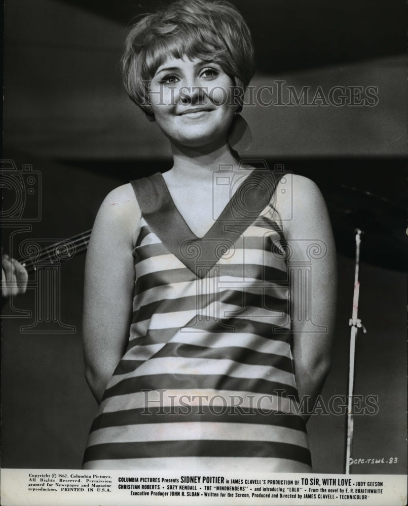 1968 Press Photo Columbia Pictures presents To Sir, With Love starring Lulu- Historic Images