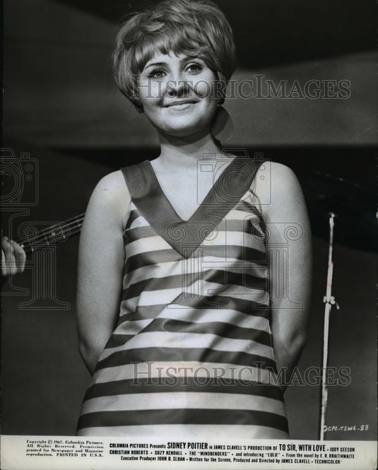 1968 Press Photo Columbia Pictures presents To Sir, With Love starring Lulu- Historic Images