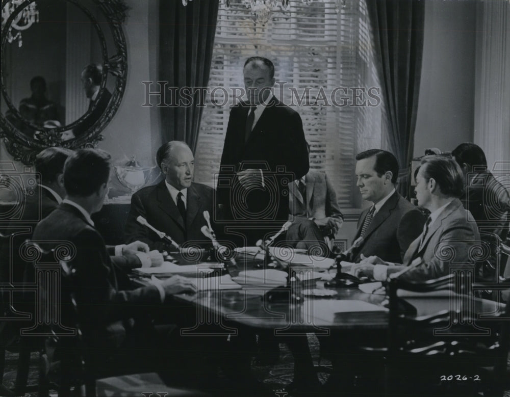 1970 Press Photo Dany Robin, John Forsythe & Cast of Topaz - cvp78291