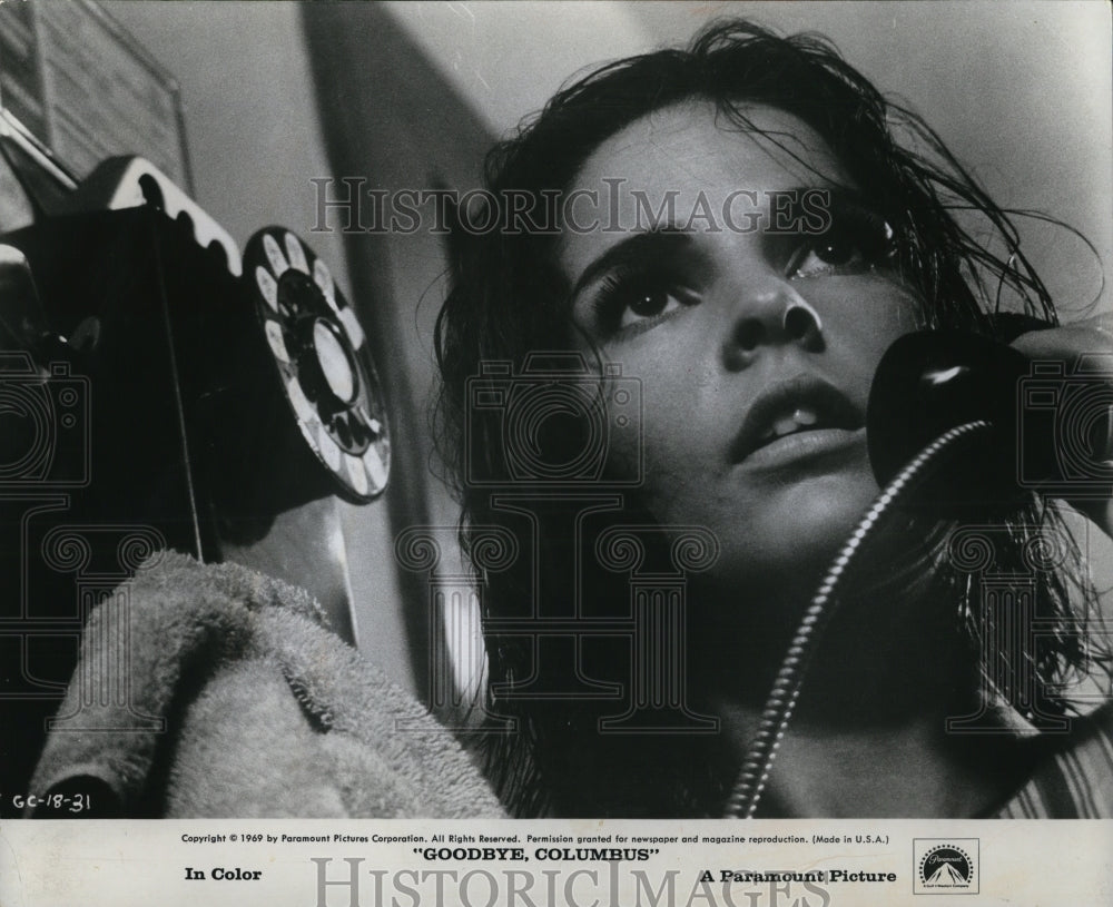 1968 Press Photo Ali McGraw in Goodbye, Columbus - cvp78816- Historic Images