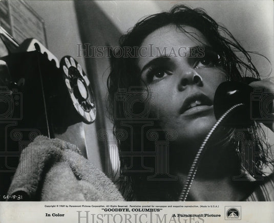 1968 Press Photo Ali McGraw in Goodbye, Columbus - cvp78816- Historic Images
