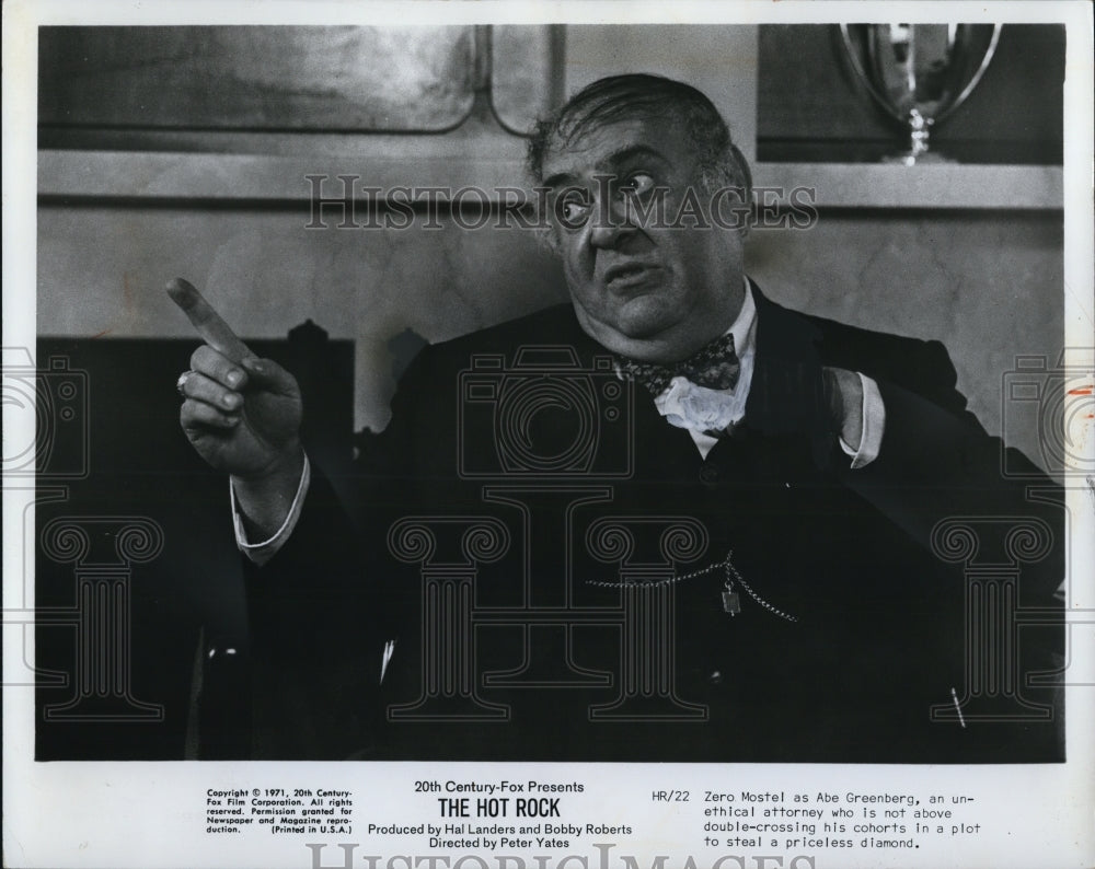 1972 Press Photo Zero Mostel in The Hot Rock - cvp78943- Historic Images